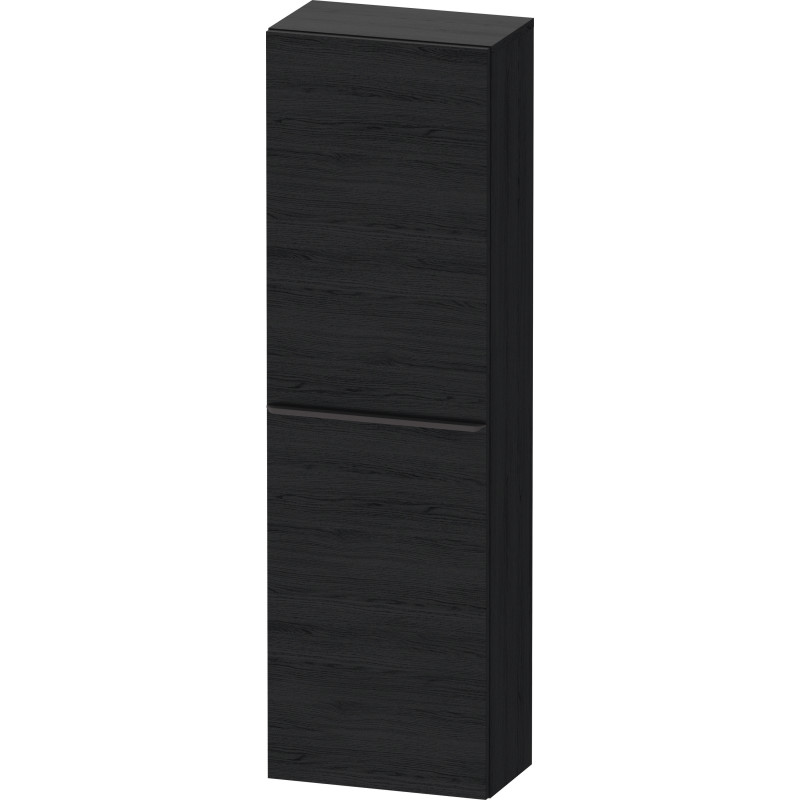 Duravit D-Neo højskab, 40x132 cm, venstre, sort eg/sort