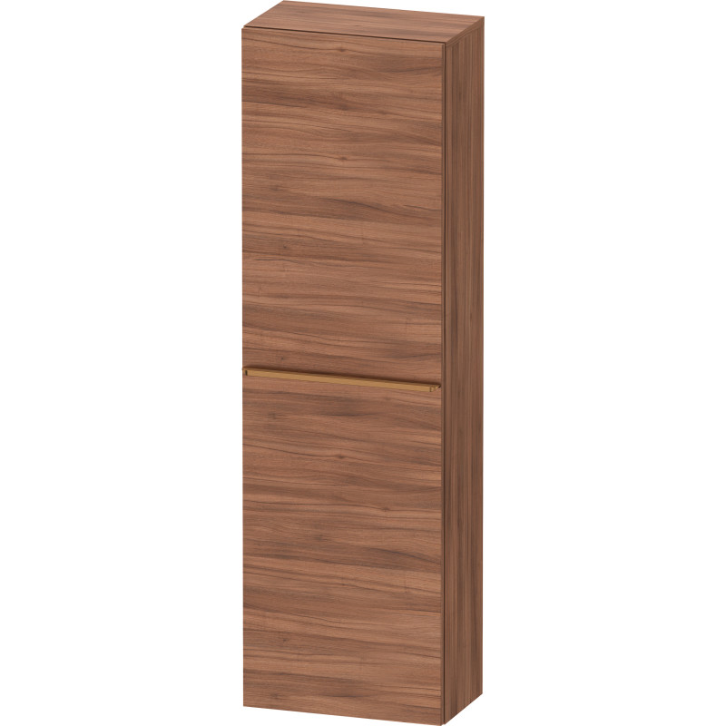 Duravit D-Neo højskab, 40x132 cm, venstre, valnød/bronze