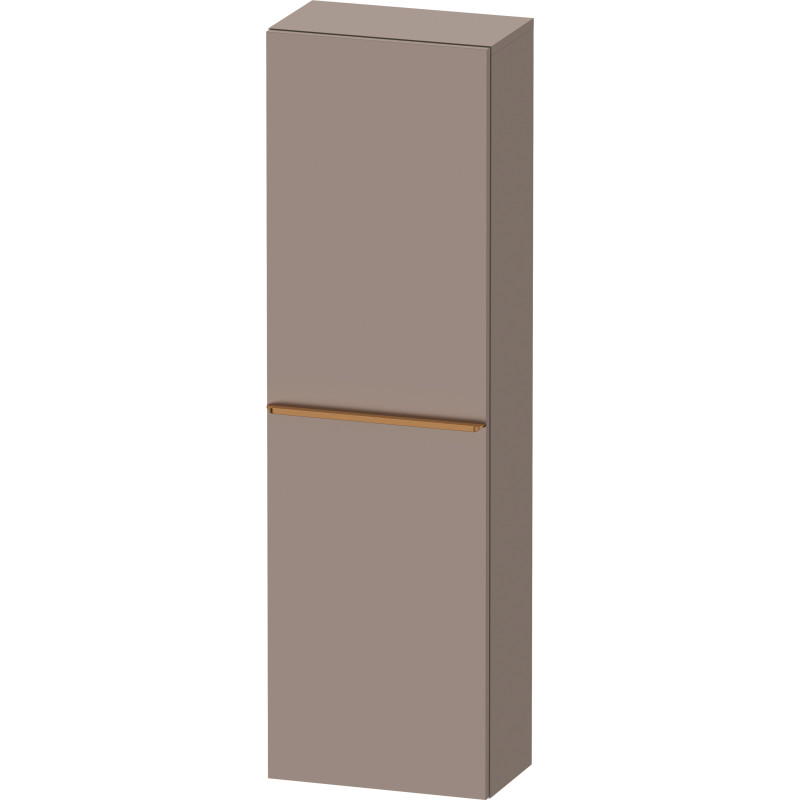 Duravit D-Neo højskab, 40x132 cm, højre, mat brun/bronze