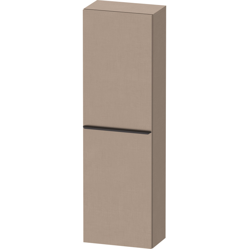 Duravit D-Neo högskåp, 40x132 cm, höger, brun/svart