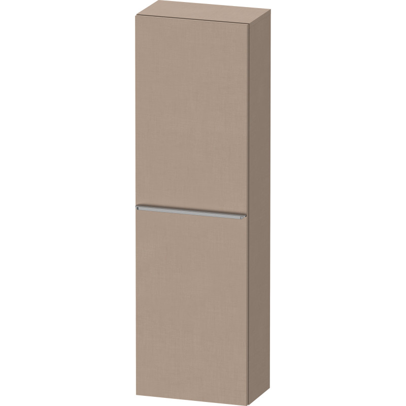 Duravit D-Neo högskåp, 40x132 cm, höger, brun/stål