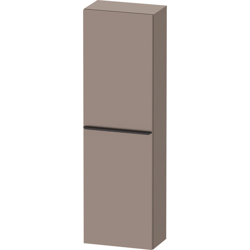 Duravit D-Neo højskab, 40x132 cm, højre, mat brun/sort