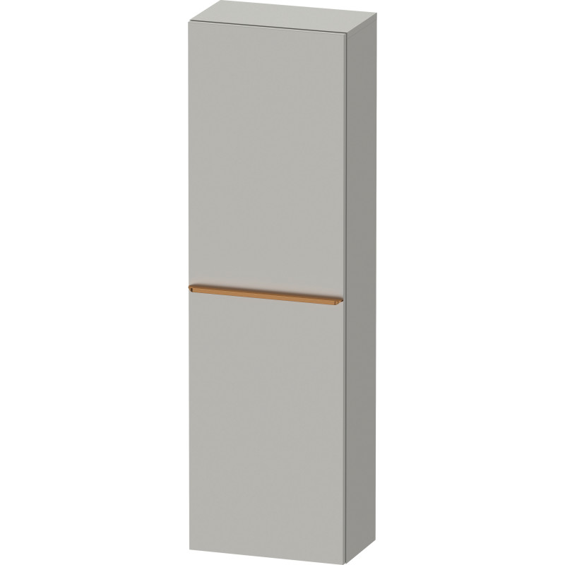 Duravit D-Neo högskåp, 40x132 cm, höger, matt grå/brons