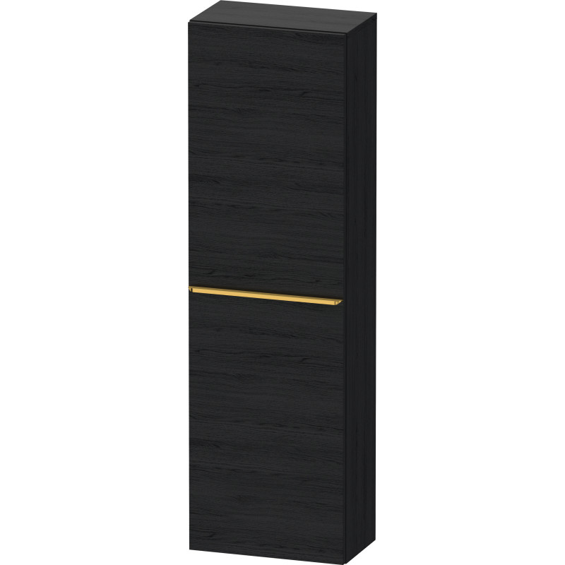 Duravit D-Neo højskab, 40x132 cm, højre, sort eg/guld