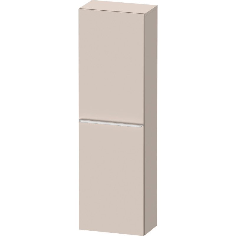 Duravit D-Neo højskab, 40x132 cm, højre, mat beige/krom