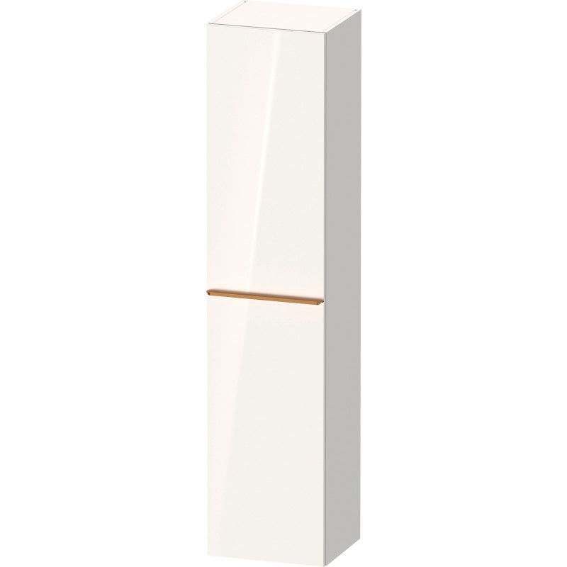 Duravit D-Neo højskab, 40x176 cm, venstre, højglans hvid/bronze