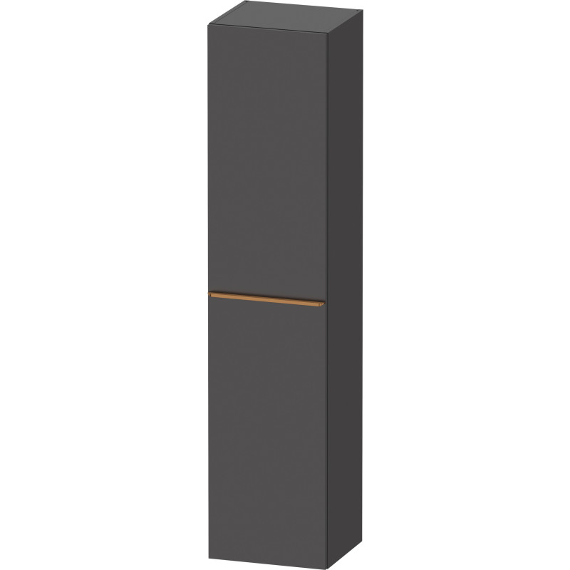 Duravit D-Neo højskab, 40x176 cm, venstre, mat grafitgrå/bronze