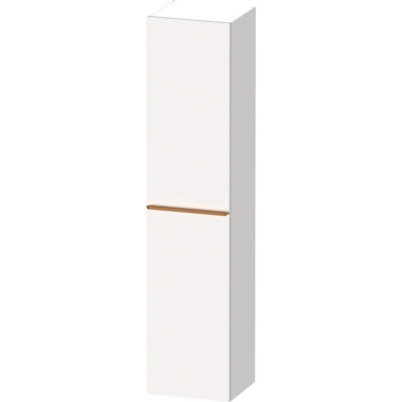 Duravit D-Neo højskab, 40x176 cm, venstre, mat hvid/bronze