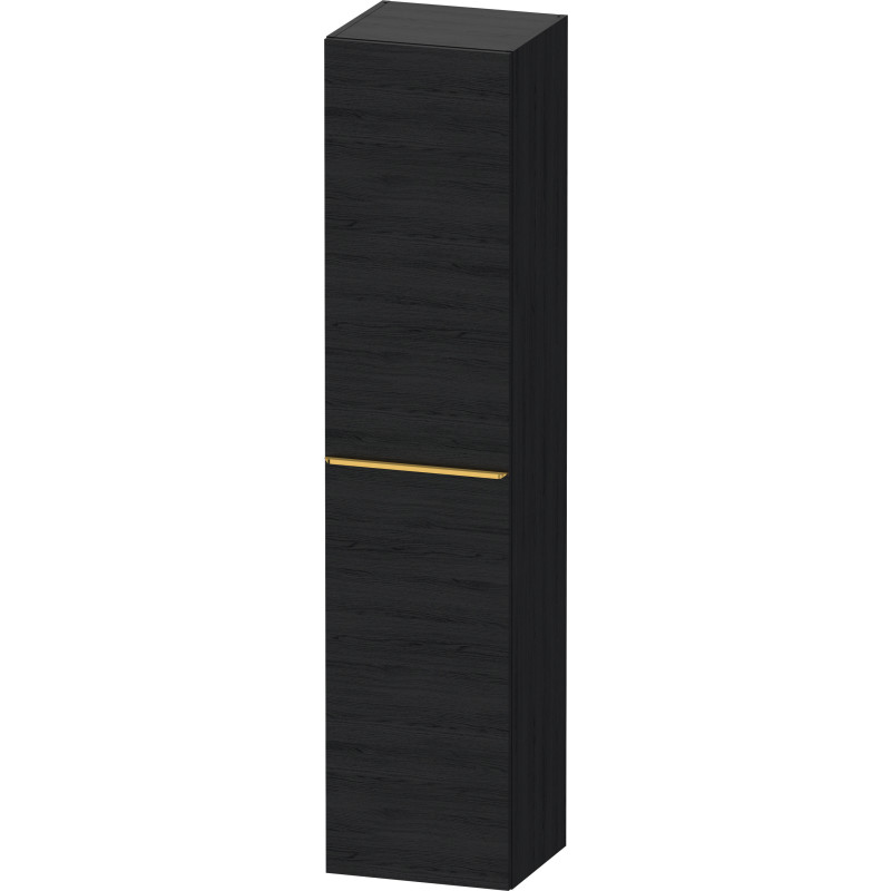 Duravit D-Neo højskab, 40x176 cm, venstre, sort eg/guld