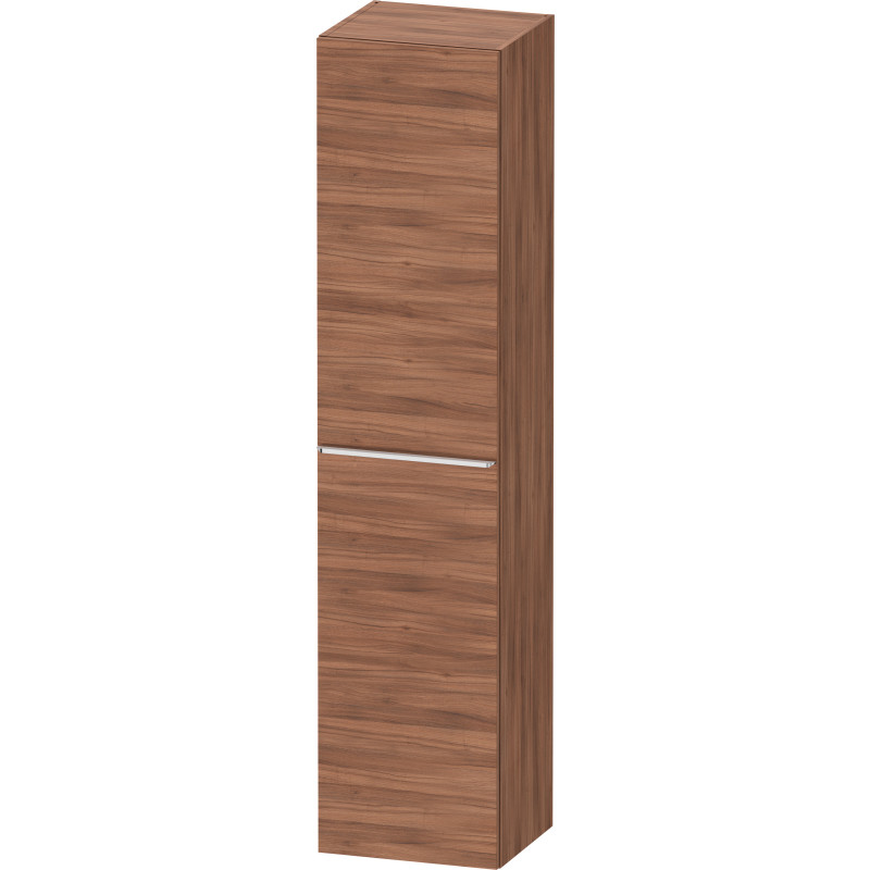 Duravit D-Neo højskab, 40x176 cm, venstre, valnød/krom
