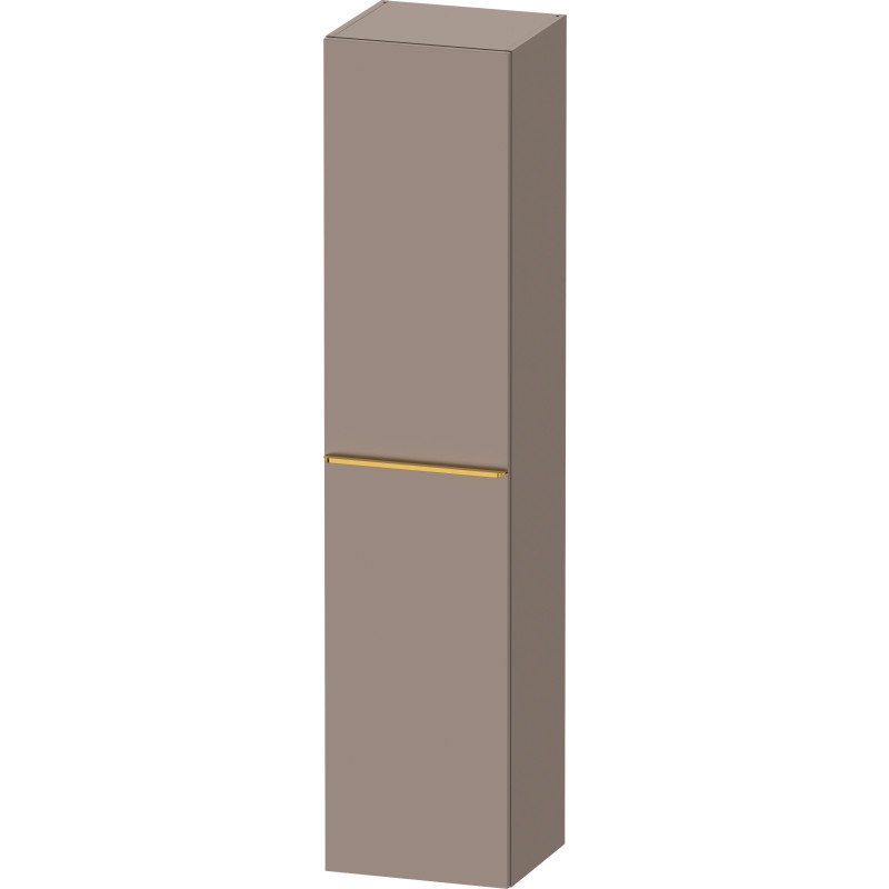 Duravit D-Neo højskab, 40x176 cm, højre, mat brun/guld