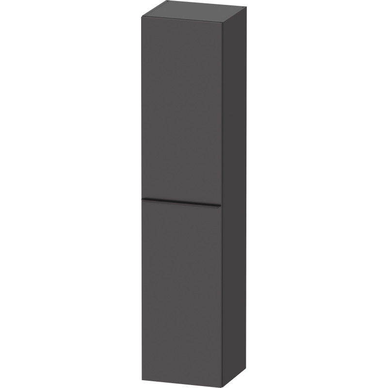 Duravit D-Neo højskab, 40x176 cm, højre, mat grafitgrå/sort