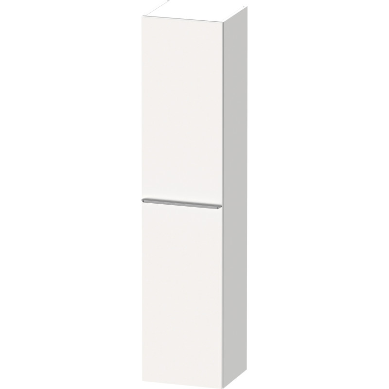 Duravit D-Neo højskab, 40x176 cm, højre, mat hvid/stål