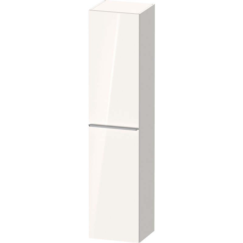 Duravit D-Neo højskab, 40x176 cm, højre, højglans hvid/stål