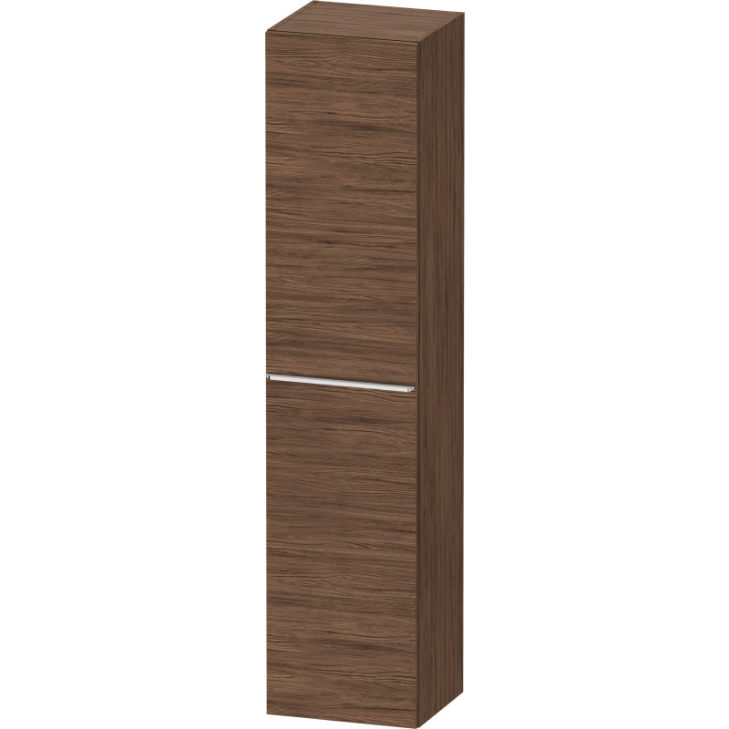 Duravit D-Neo højskab, 40x176 cm, højre, mørk valnød/krom