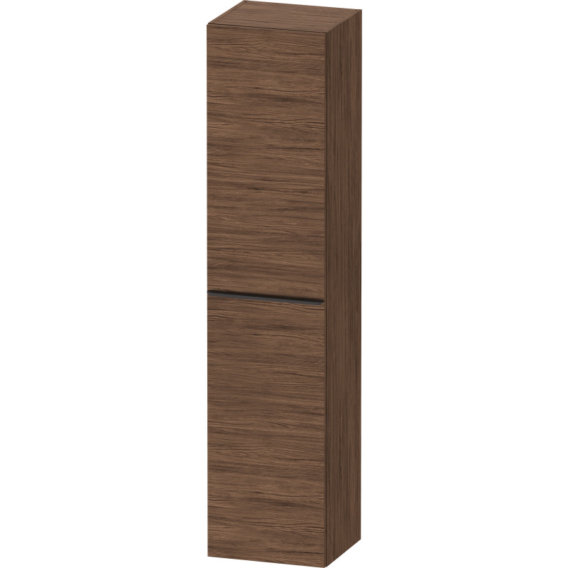 Duravit D-Neo højskab, 40x176 cm, højre, mørk valnød/sort