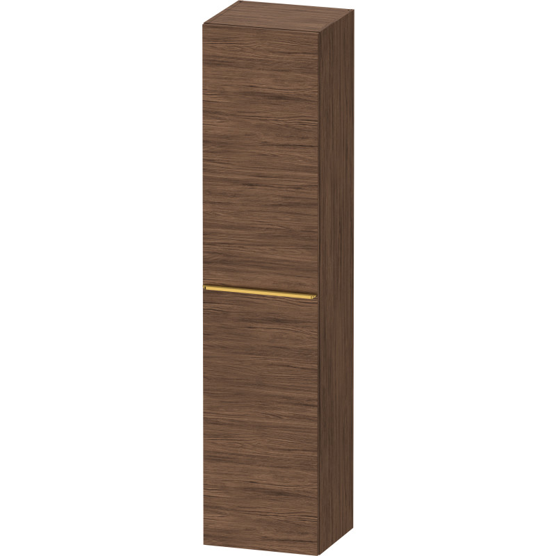 Duravit D-Neo högskåp, 40x176 cm, höger, mörk valnöt/guld