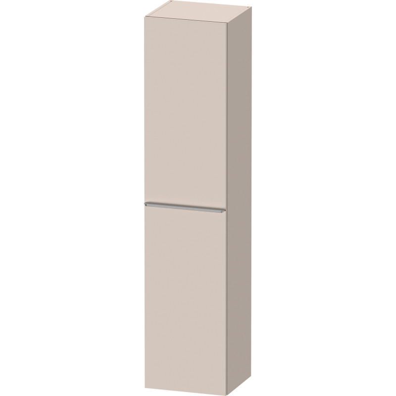 Duravit D-Neo högskåp, 40x176 cm, höger, matt beige/stål