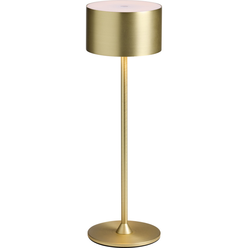 Nielsen Light Bistro genopladelig bordlampe, børstet messing