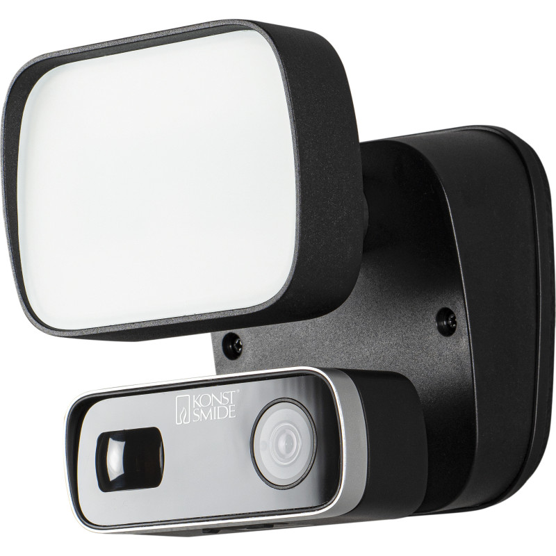 Konstsmide Smartlight v&auml;gglampa utomhus med kamera, 10 W