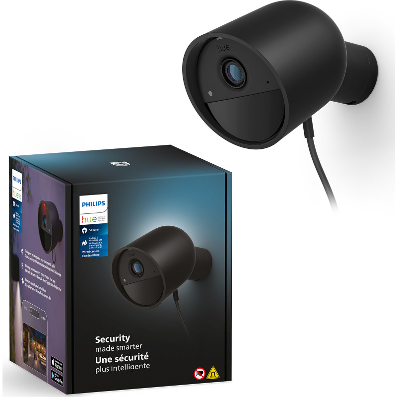 Philips Hue Secure kablet overvågningskamera, sort
