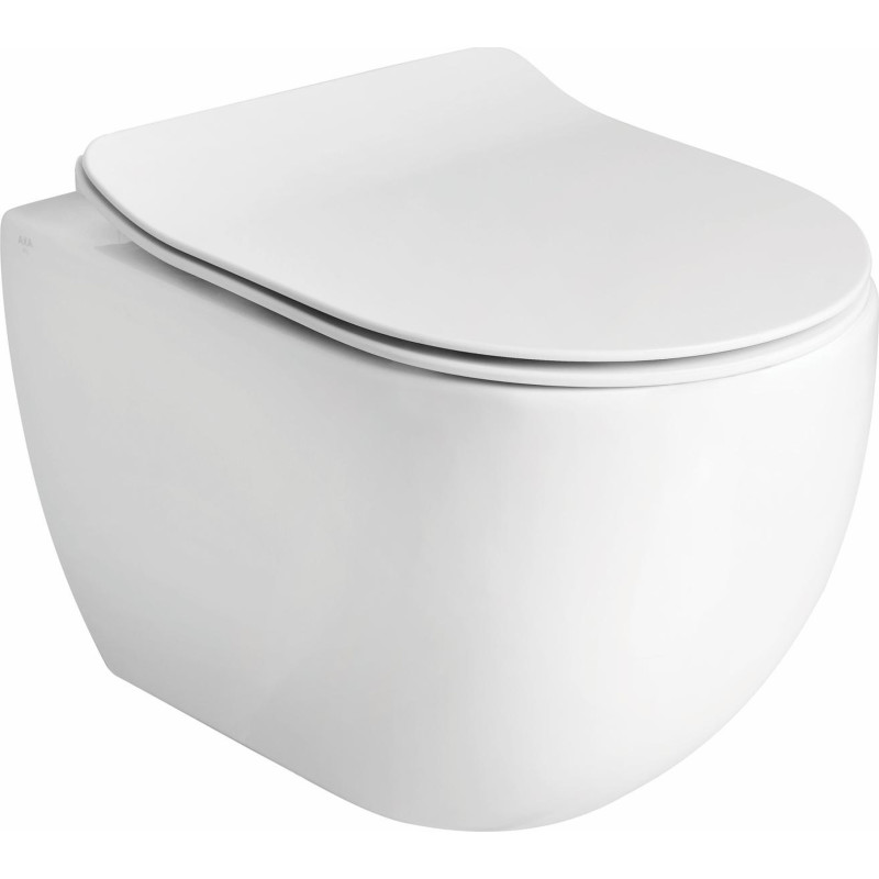 Lavabo Glomp Mini v&auml;ggh&auml;ngd toalett, utan spolkant, vit