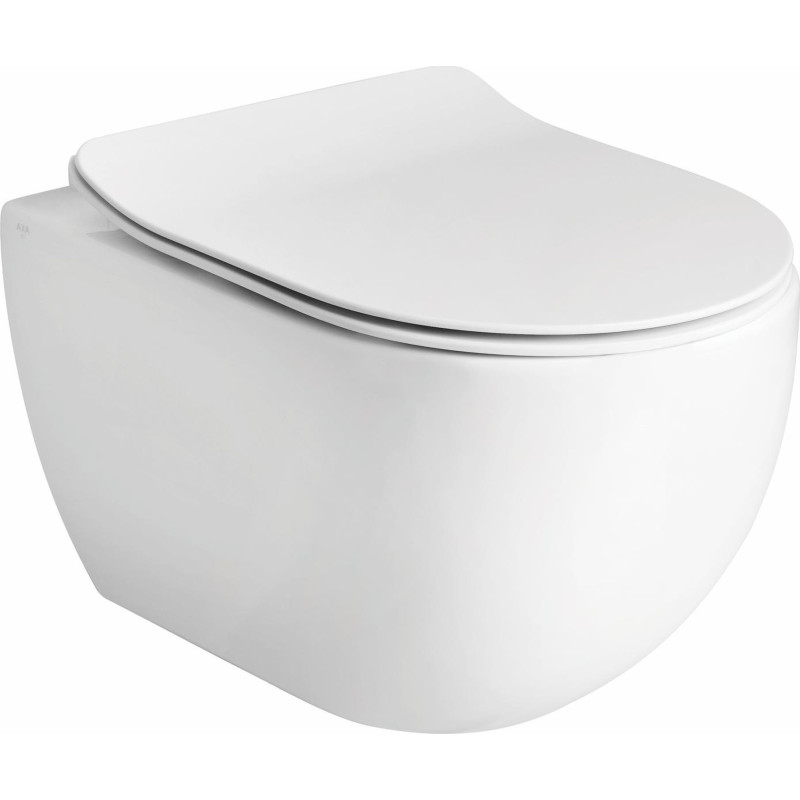 Lavabo Glomp væghængt toilet, uden skyllekant, mat hvid