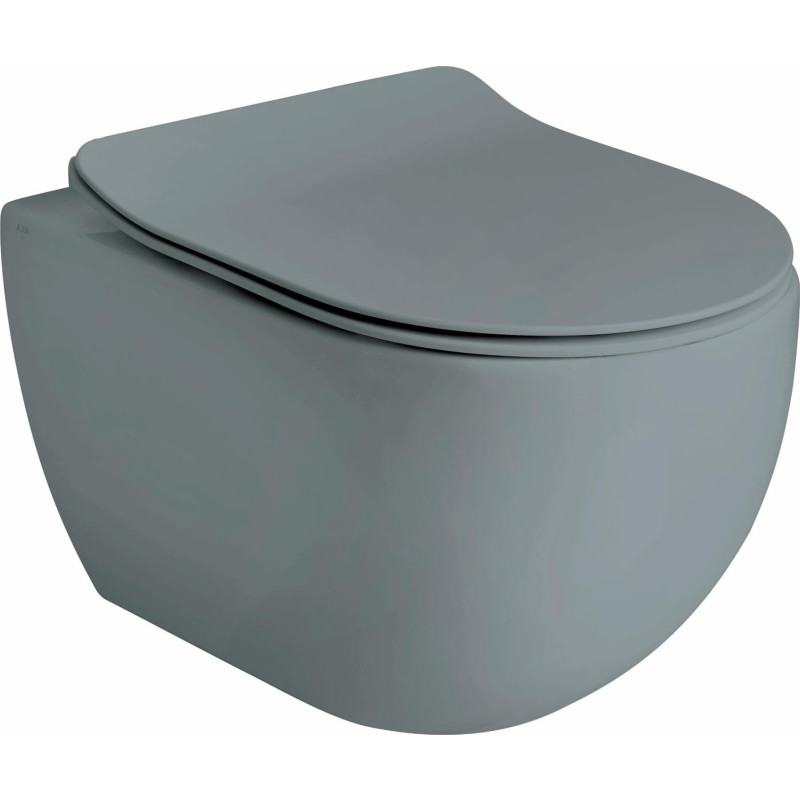 Lavabo Glomp væghængt toilet, uden skyllekant, mat grå