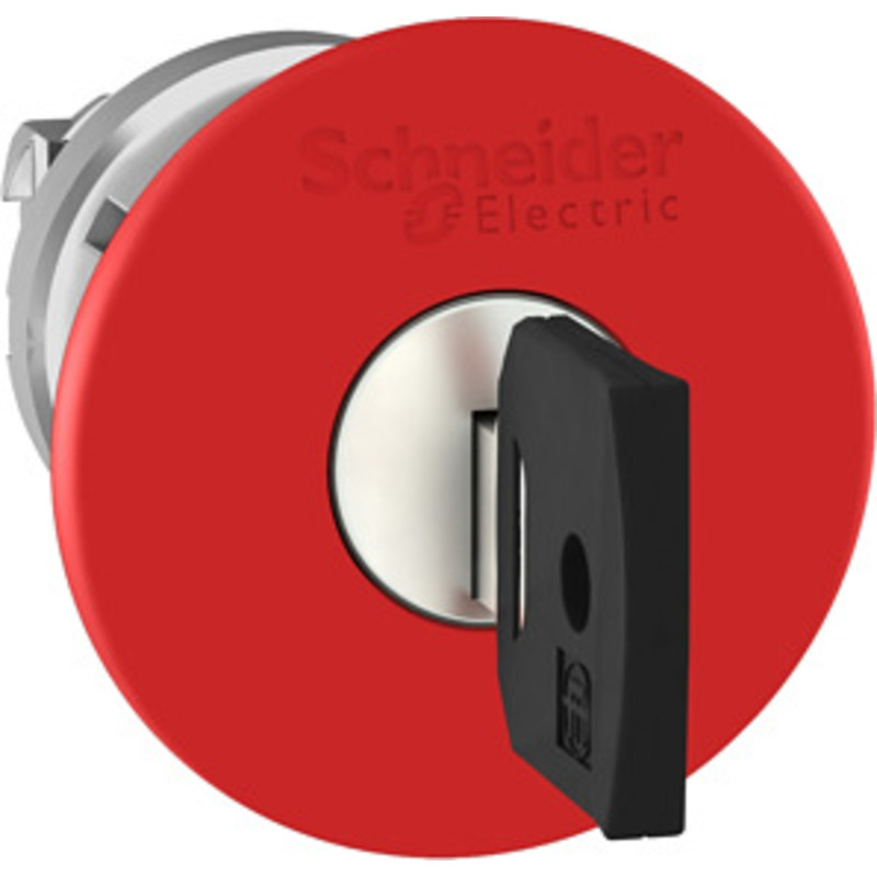 Schneider Harmony ZB4BS94412 nødstopshoved med nøgle på Ø40 mm i rød