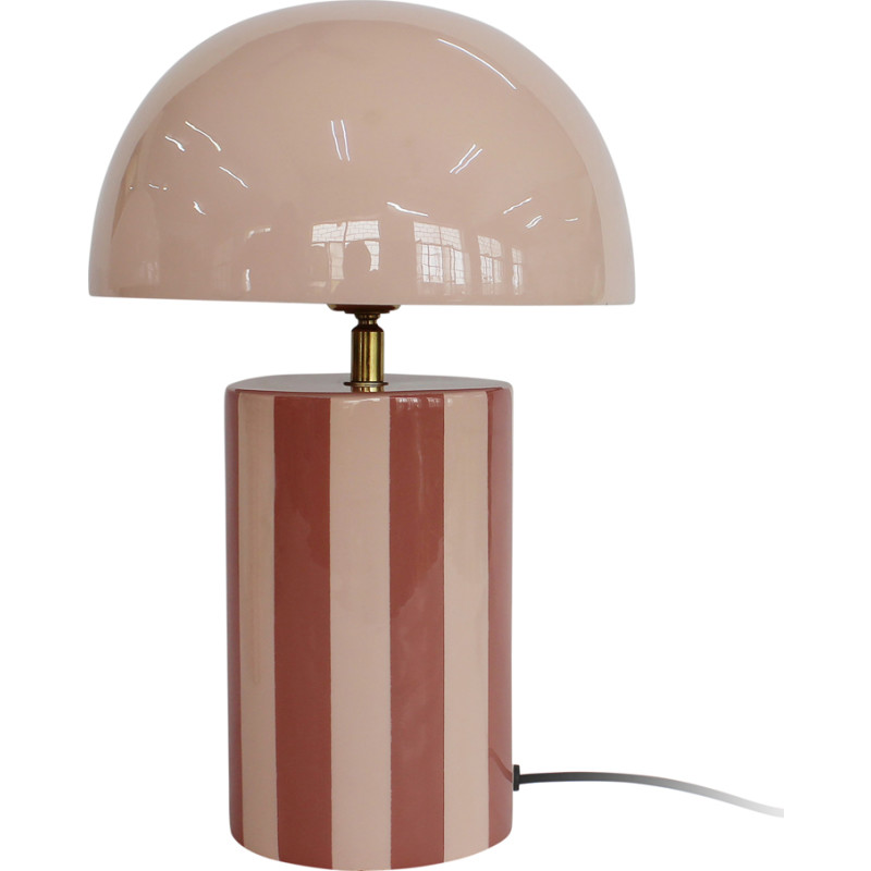Leitmotiv Rayado bordlampa, randig rosa