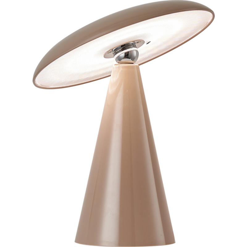 Leitmotiv Phoebe uppladdningsbar bordslampa, brun