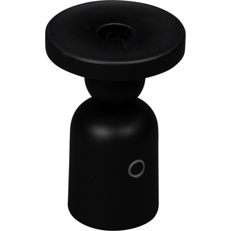 Konstsmide Nantes genopladelig bordlampe med lysestage holder, sort