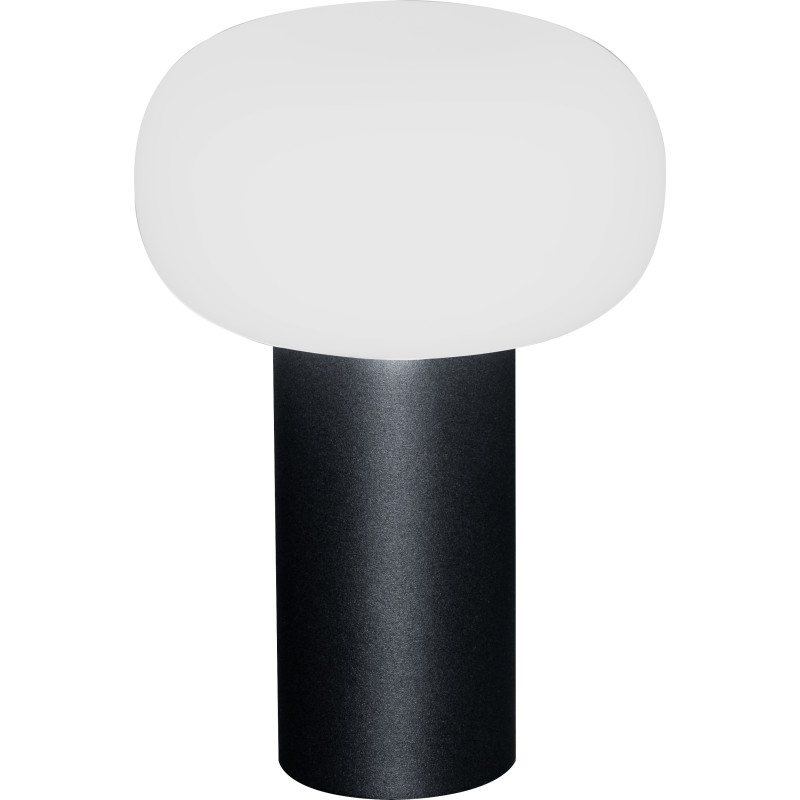 Konstsmide Antibes genopladelig bordlampe, sort