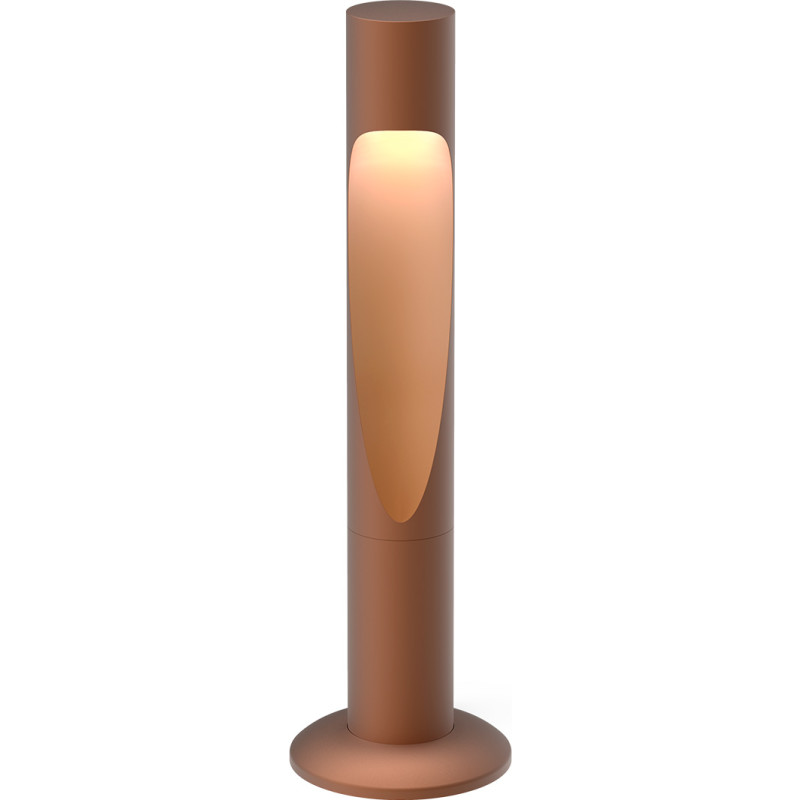 Flindt Garden Bollard Corten Colour Short Base Wo/Adaptor LED 3000K 6.5W Iii 215 Lm