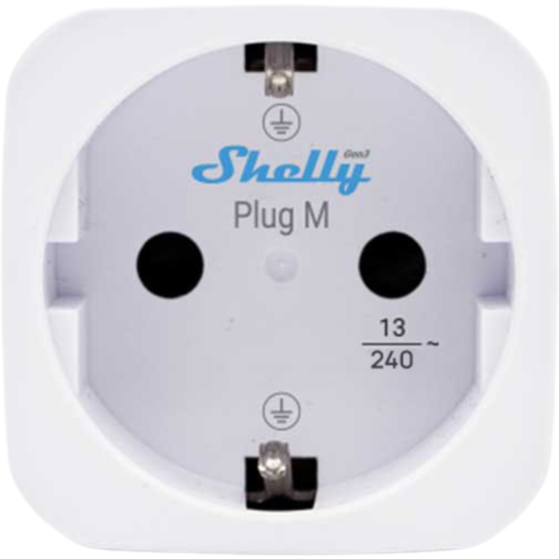 N--SHELLY Plug M Gen3 White WLAN Power Metering Smart Plug