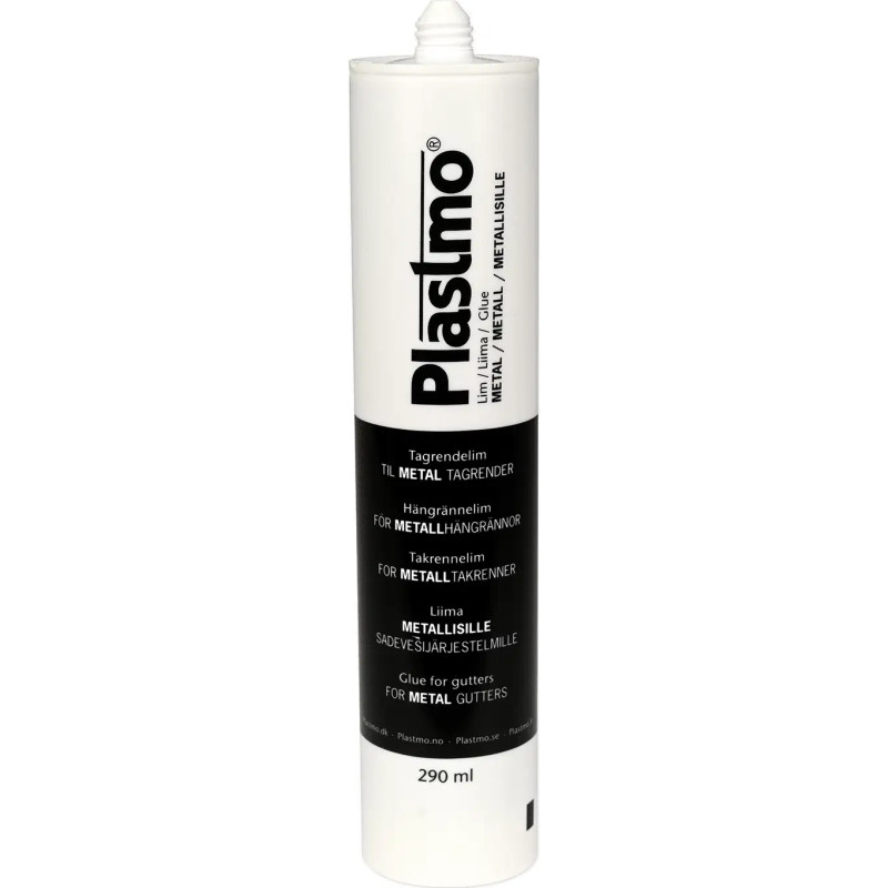 Plastmo tagrendelim til zink/stål - tube af 290 ml
