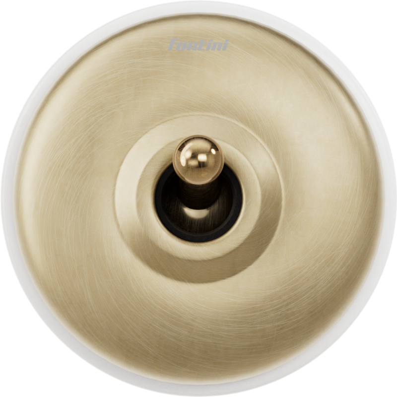 Fontini Dimbler afbryder uden kabling, antik messing , hvid porcelæn