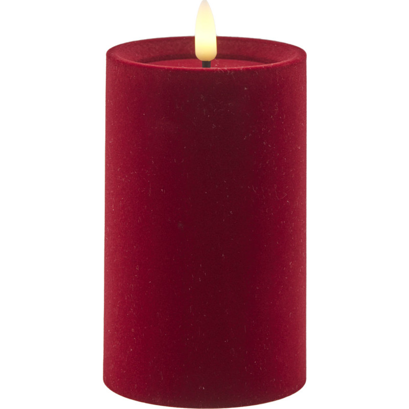 Sirius Sille velour LED bloklys, H12,5 cm