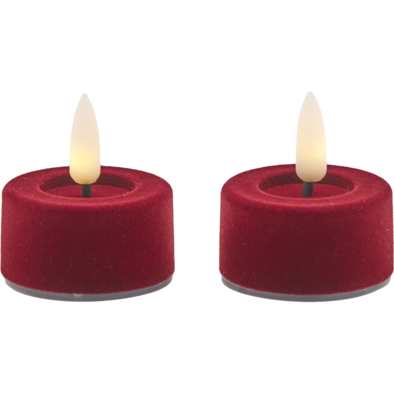 Sirius Sille velour LED fyrfadslys, 2-pak