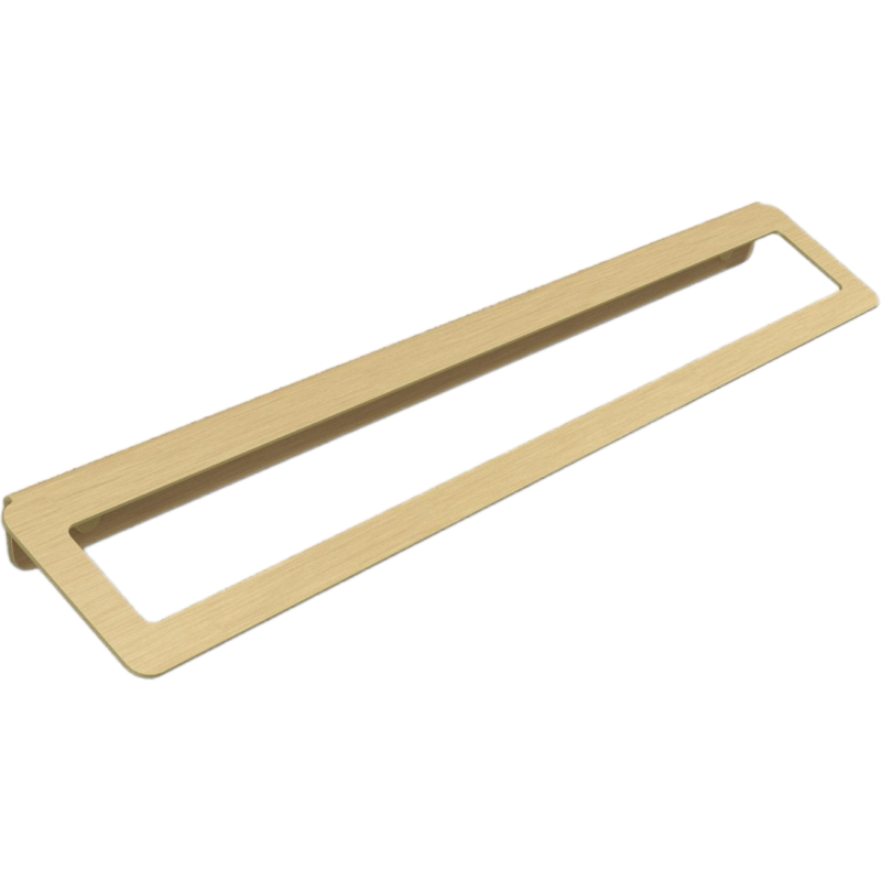 Aloop X håndklædestang, 39,5 cm, børstet guld