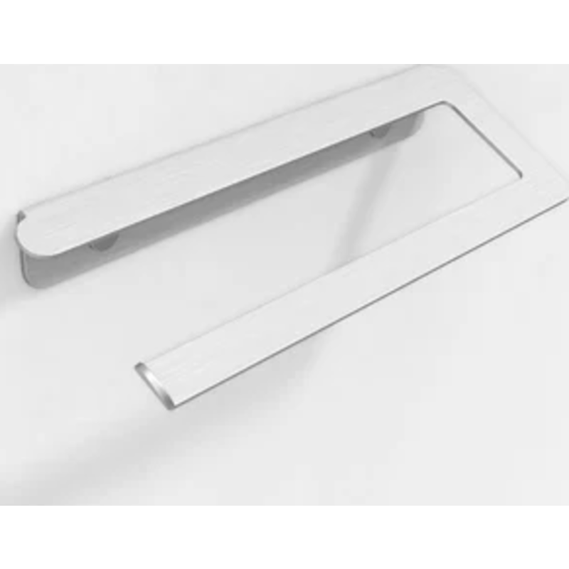 Aloop X køkkenrulleholder, venstre, mat aluminium