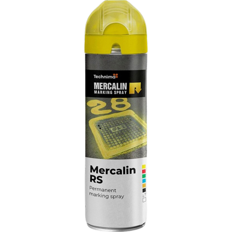 Mercalin RS mærkespray 500 ml, gul
