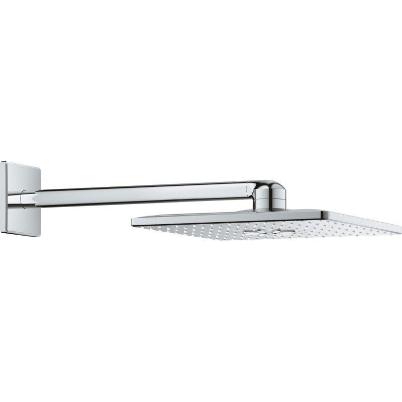 GROHE Rainshower Hovedbruser firkantet. Til indbygning 310 mm hoved, 400 mm stang, krom
