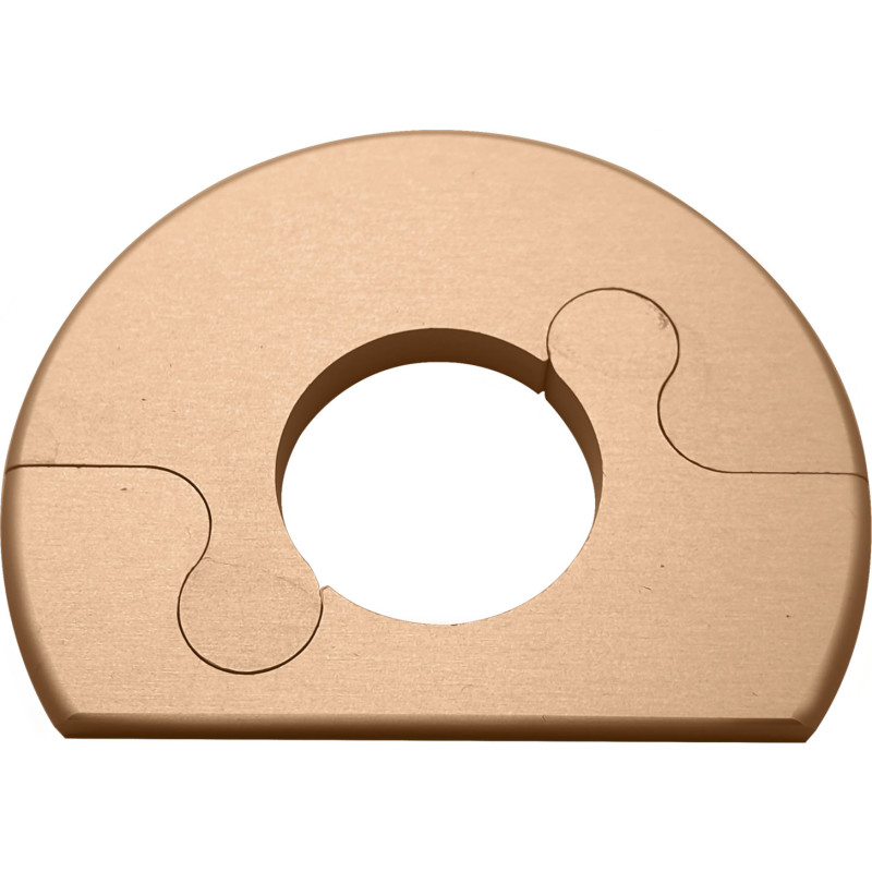 Alu Fit rosett, 18 mm, borstad koppar