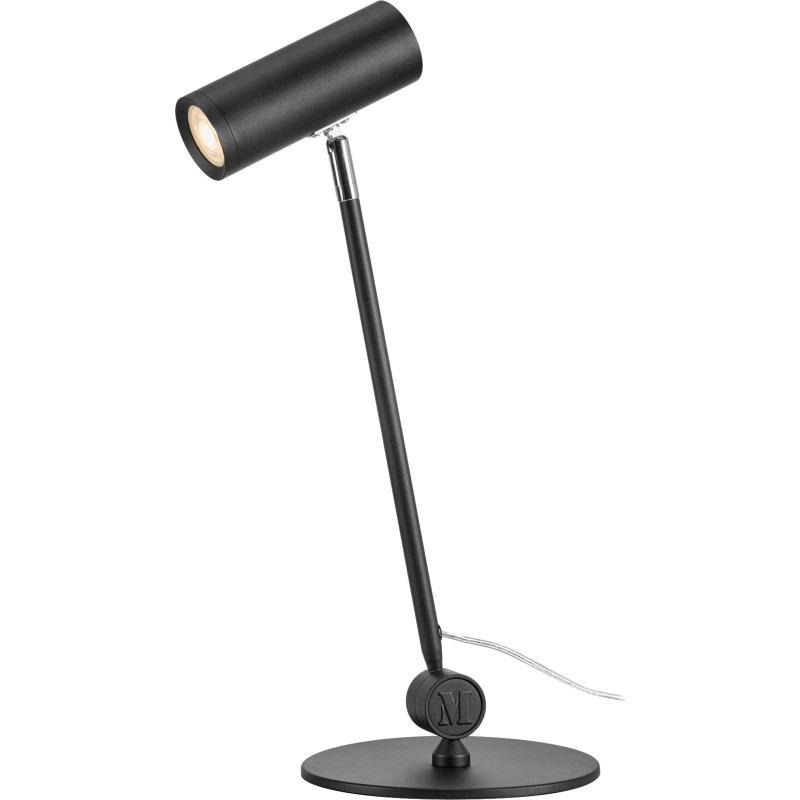 Arlo LED-bordlampe, sort, jern, højde 52,8 cm, dæmpbar - Markslöjd - Stue - Moderne - Metal - Med én lyskilde