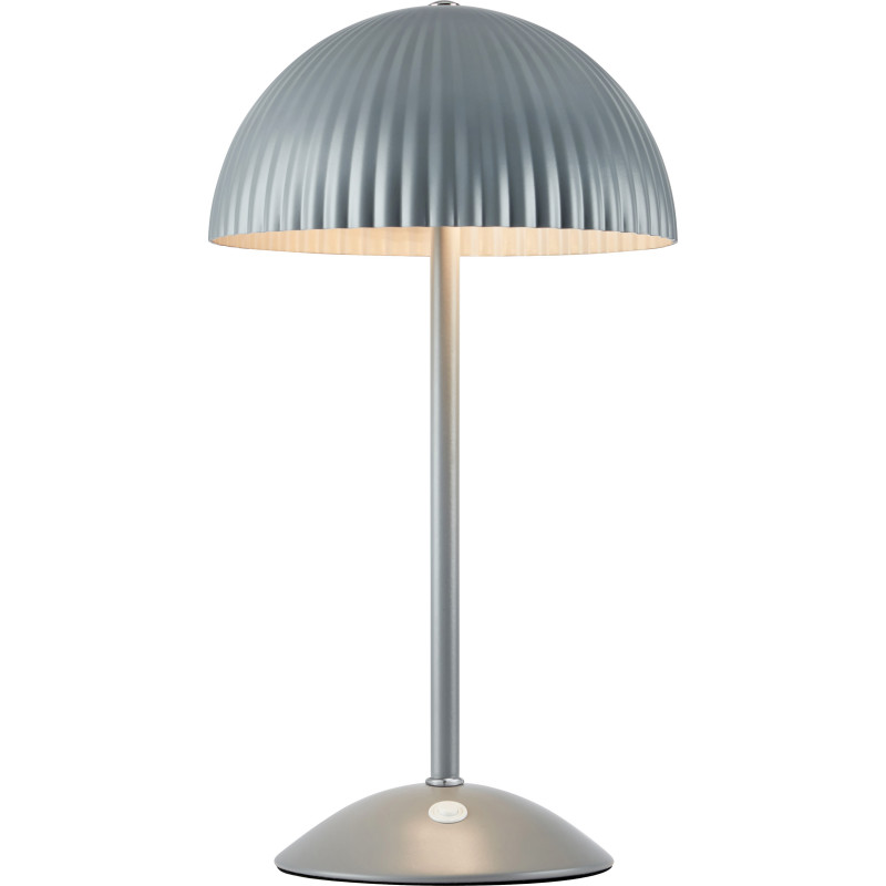 Zin bordlampe, grå, jern, højde 35,5 cm, G9 - Markslöjd - Stue - Metal - Med flere lyskilder