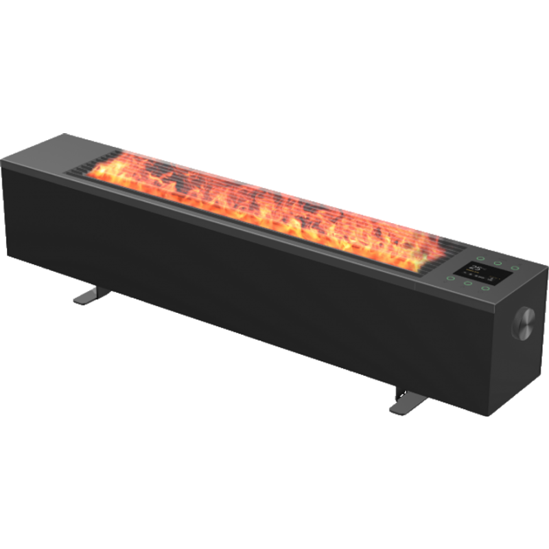 Aeno premium elradiator 2000W, flameffekt, svart
