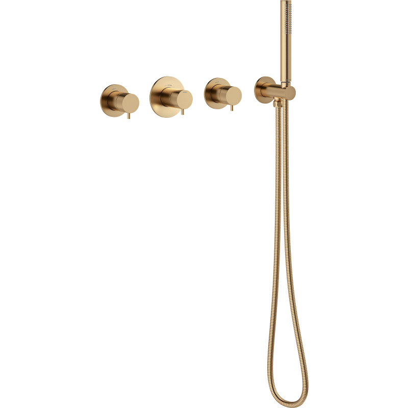 Damixa Silhouet BS1 indbygget brusesystem, indbygget bronze