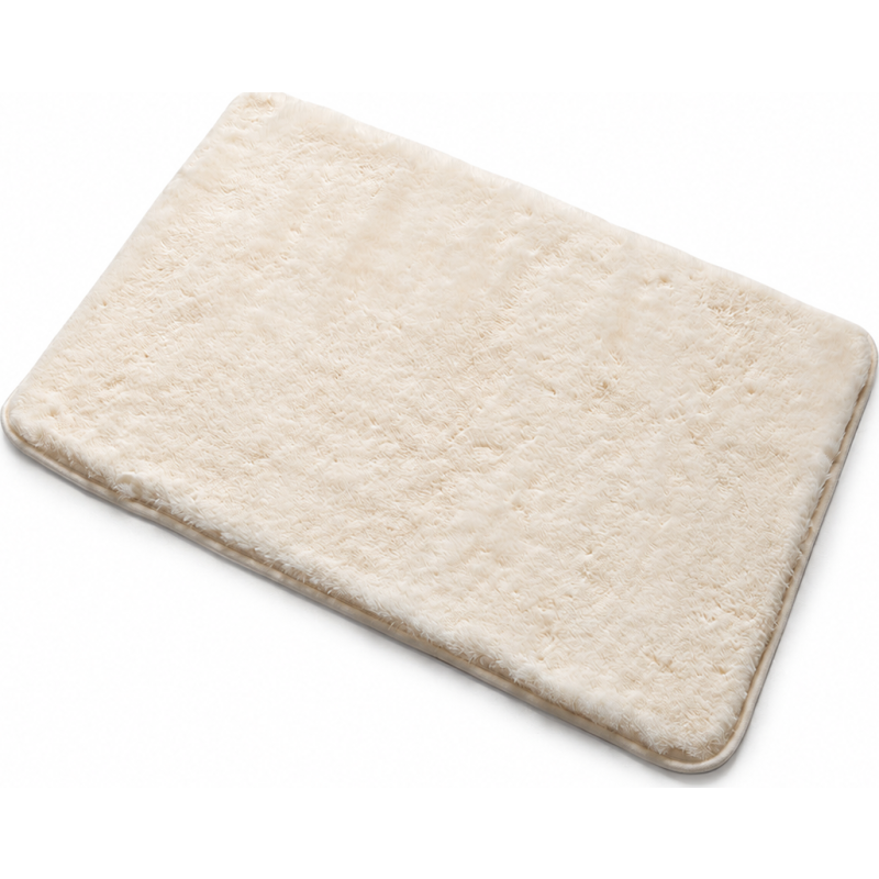 Hefe Fuzzy badrumsmatta, 40x60 cm, vit