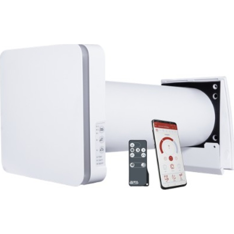 Duka One Pro 50 SE ventilator med varmegenvinding, Ø16mm, Wifi